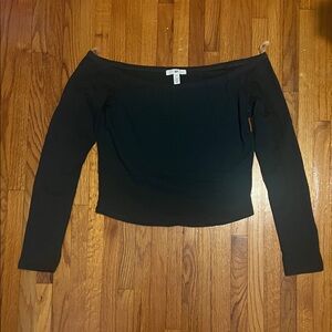 • BP GREEN OFF THE SHOULDERS LONG SLEEVE TOP
